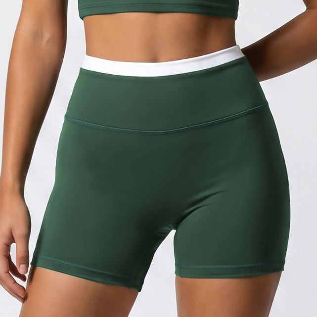 Summer Pilates Yoga Shorts Women High Waist Tight Slim Fitted Waist Sports Shorts Running Training Workout Pants YiGlo