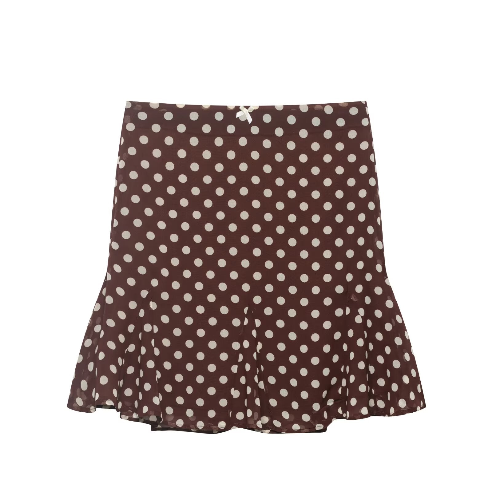 Women Clothing Summer Casual Lace Bow Polka Dot Skirt Women flightCourse