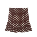 Women Clothing Summer Casual Lace Bow Polka Dot Skirt Women flightCourse
