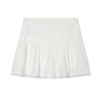 Women Clothing Sexy Romantic Vertical Lace Sleeveless Shirt Lace Skirt Two Piece Set Howe