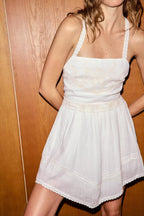 Women Clothing Summer Elegant Tulle Embroidered Mini Strap Dress Howe