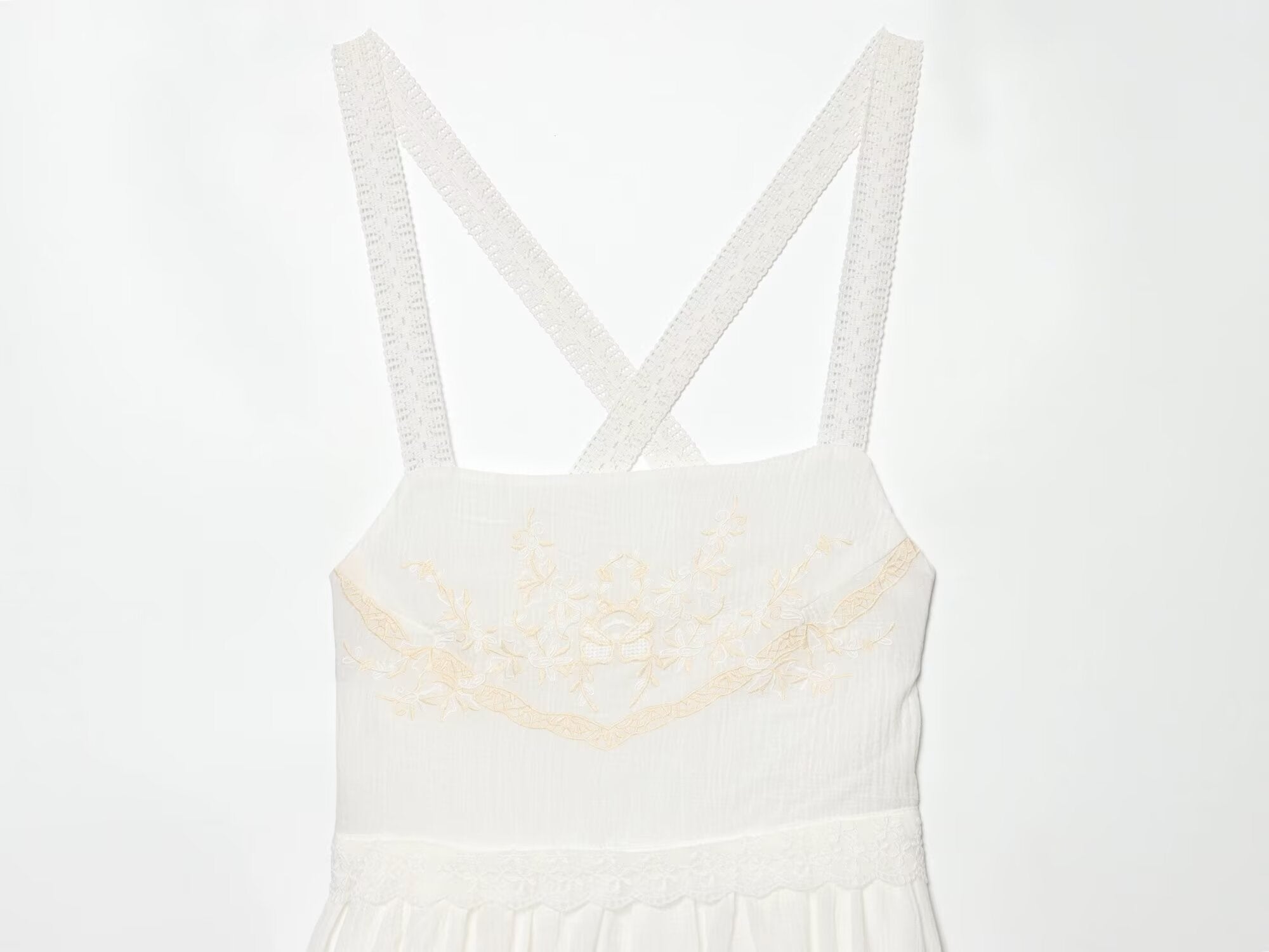 Women Clothing Summer Elegant Tulle Embroidered Mini Strap Dress Howe