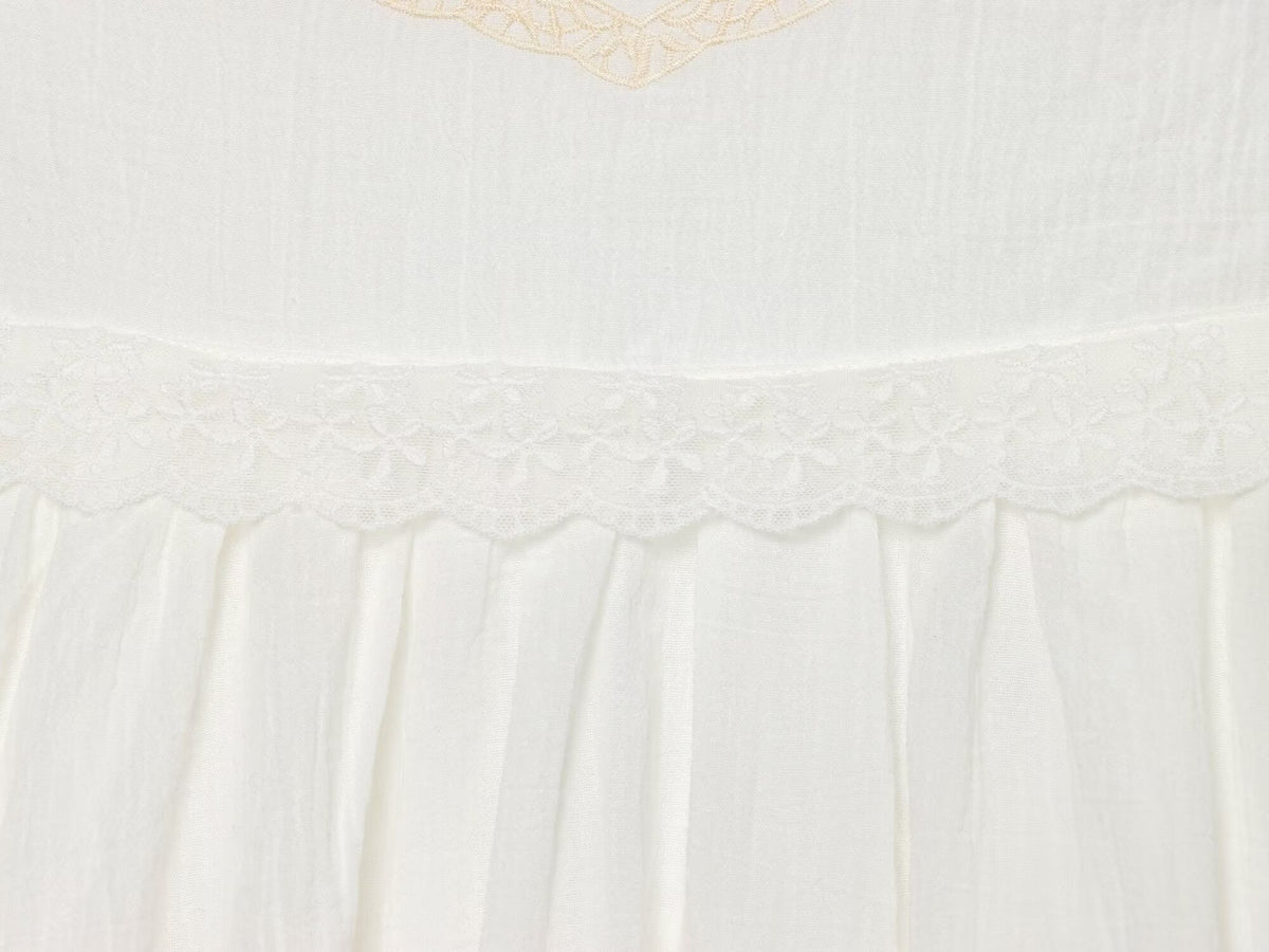 Women Clothing Summer Elegant Tulle Embroidered Mini Strap Dress Howe