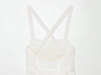 Women Clothing Summer Elegant Tulle Embroidered Mini Strap Dress Howe