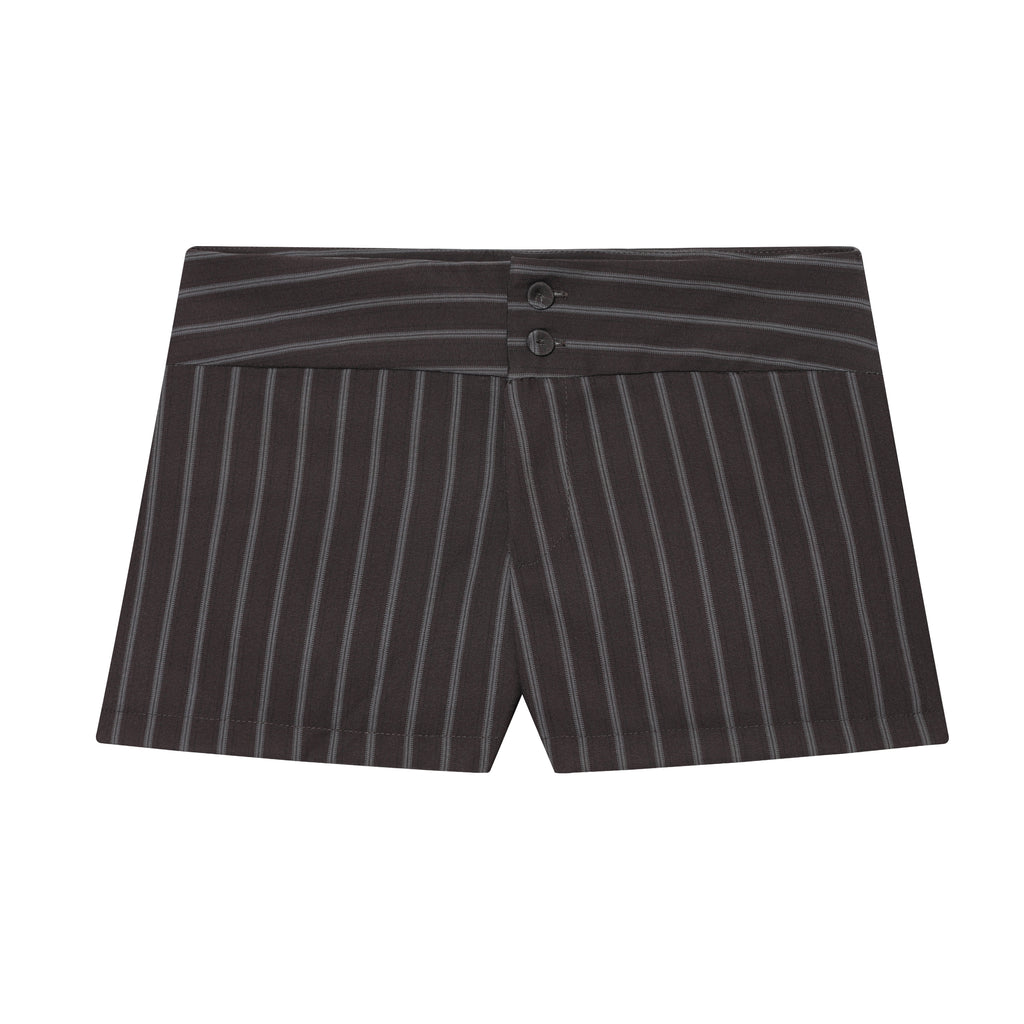Spring Fashionable All Match Thin Striped Waist Shorts DaRoca