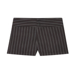 Spring Fashionable All Match Thin Striped Waist Shorts DaRoca