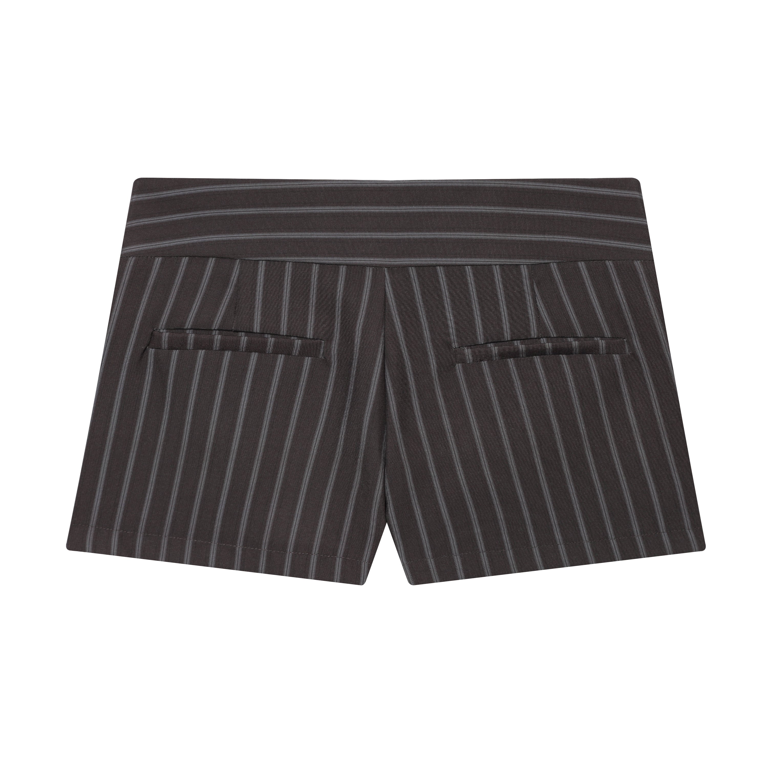Spring Fashionable All Match Thin Striped Waist Shorts DaRoca