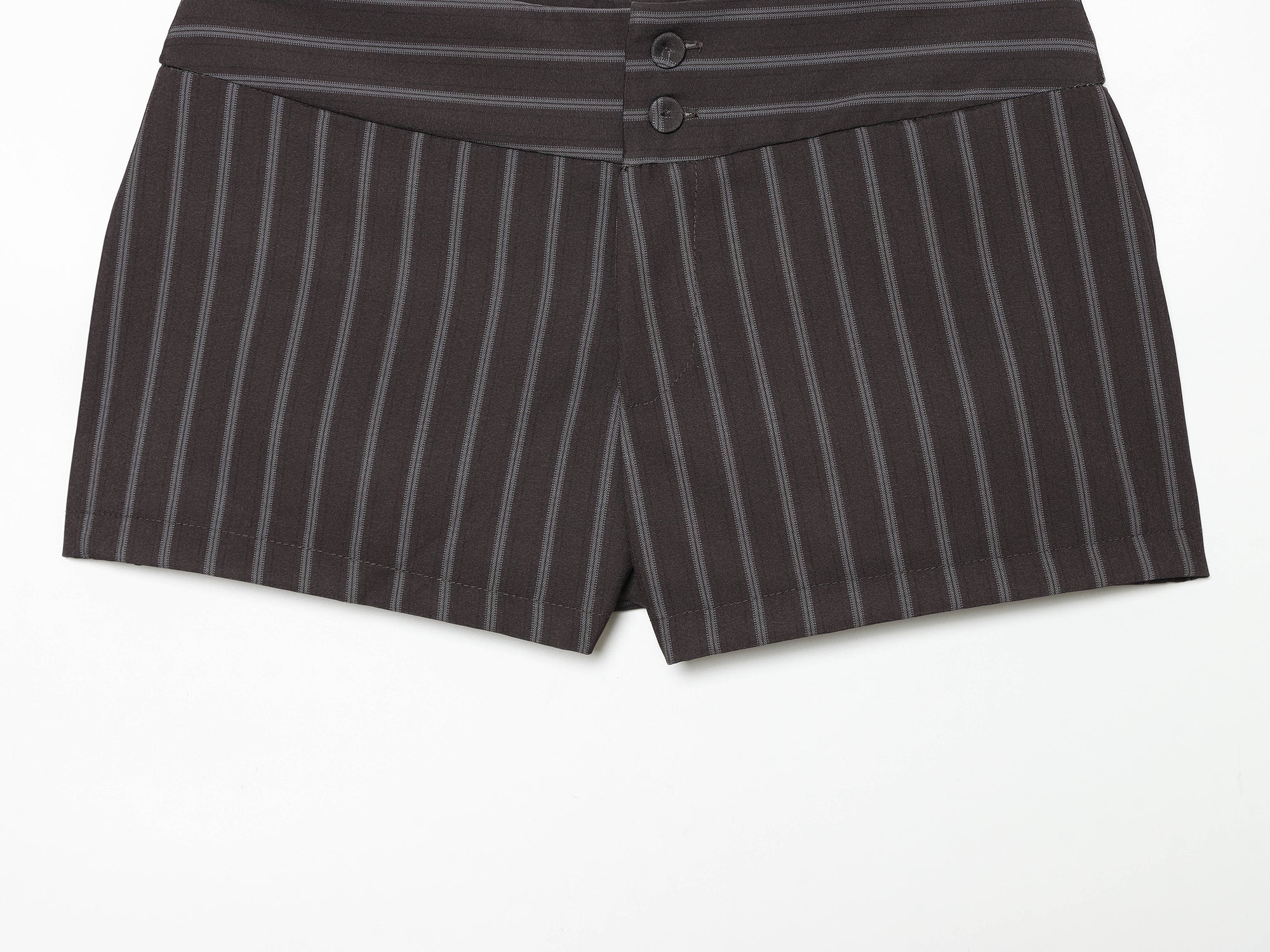 Spring Fashionable All Match Thin Striped Waist Shorts DaRoca