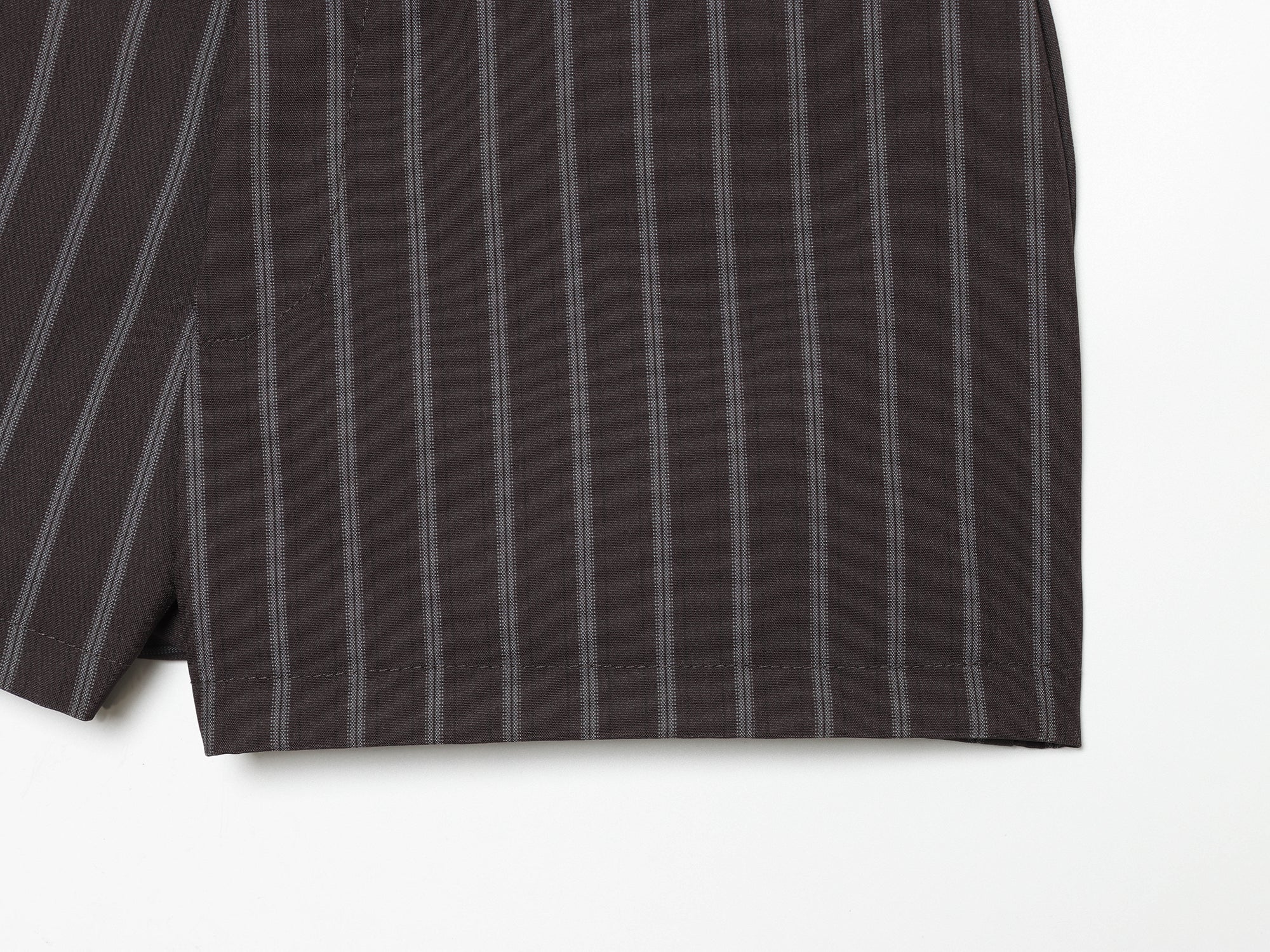 Spring Fashionable All Match Thin Striped Waist Shorts DaRoca