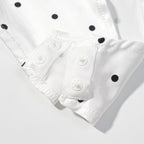Women Clothing Gentle Sleeveless Stylish Simple Polka Dot Lace Sling Jumpsuit JiaJia
