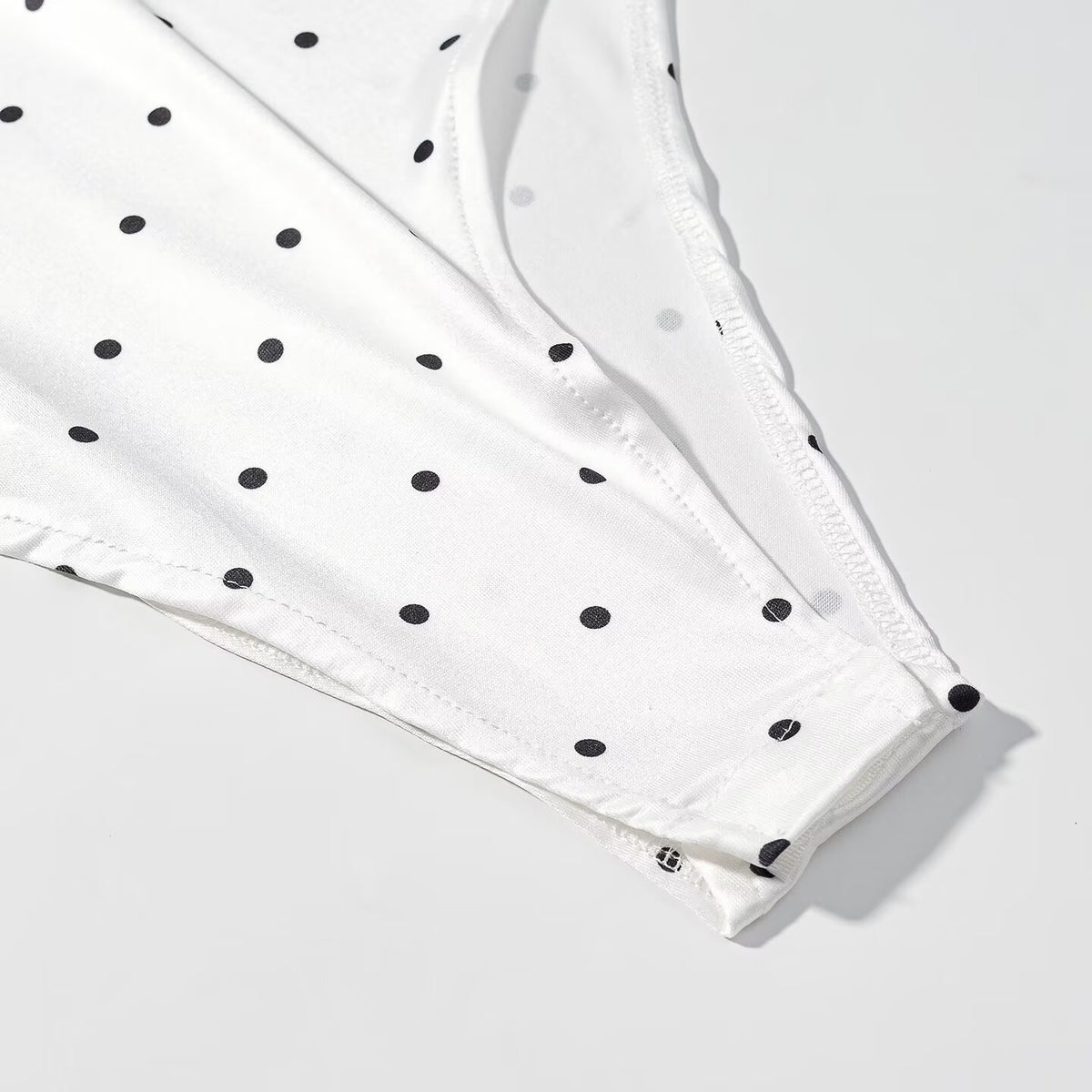 Women Clothing Gentle Sleeveless Stylish Simple Polka Dot Lace Sling Jumpsuit JiaJia