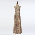Women Summer Printed Halter Neck Strapless Dress Daylight