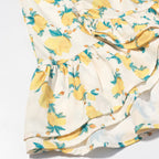 Women Clothing Fashionable All Matching Printed Floral Flounce Slim Dress JiaJia