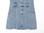 French Women Clothing Fashionable All Match Flip Halter Mini Dress Howe