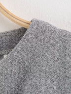 Women Clothing Summer Fashionable Simple Flared Long Sleeve Design Waist Dress LongZest
