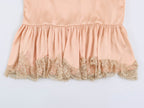 Women Clothing Summer Lace Silk Satin Texture Underwear Strap Dress SenDa