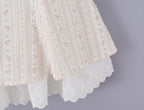 Women Clothing Summer Sweet Spaghetti Strap Waist Lace Stitching Floral Dress Aiostar