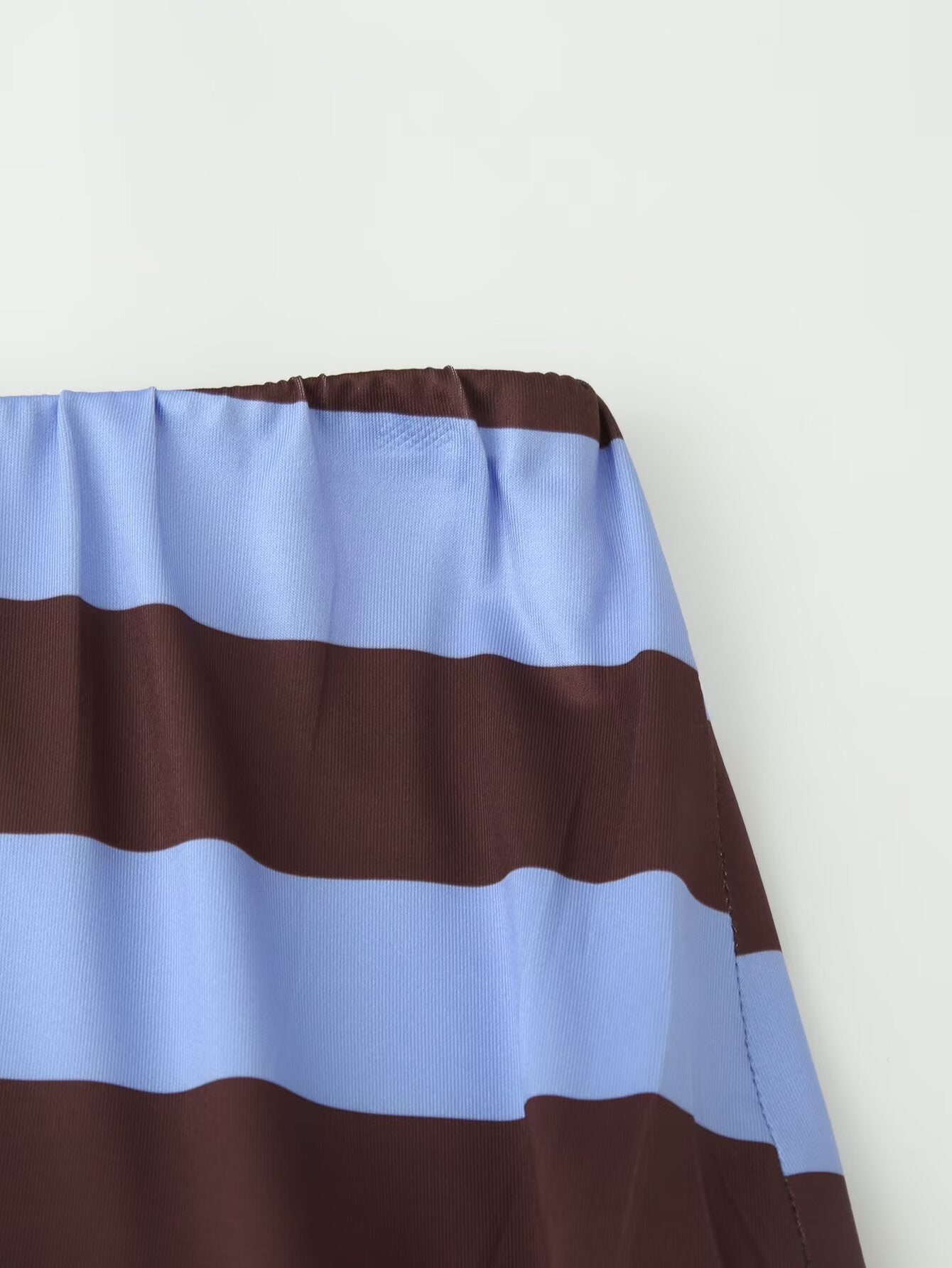 Women Clothing Western Striped Asymmetric Skirt CHEN