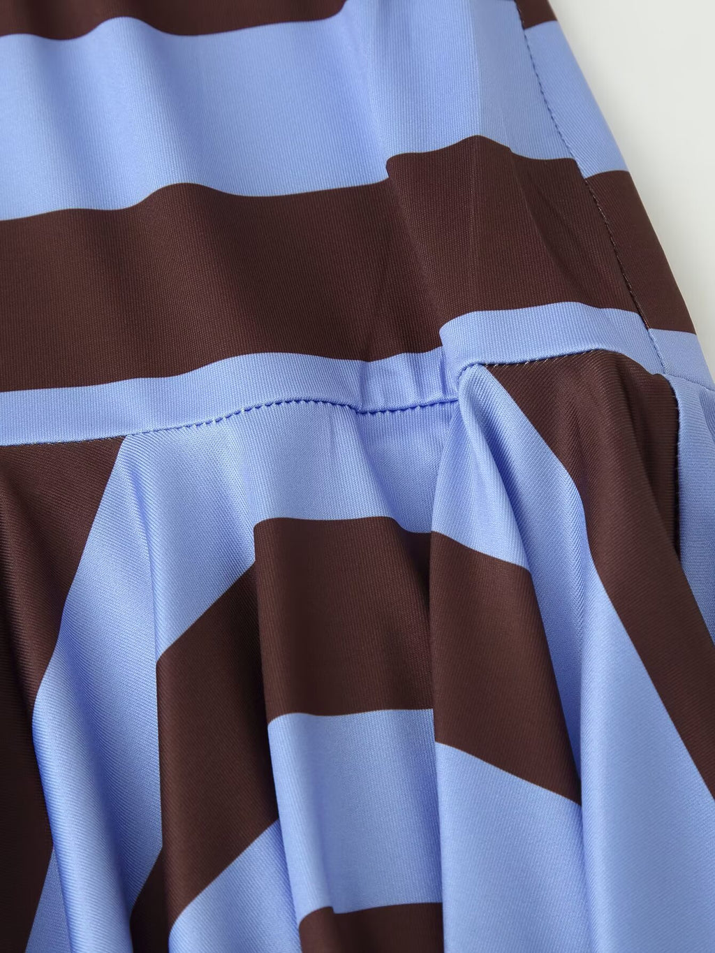 Women Clothing Western Striped Asymmetric Skirt CHEN