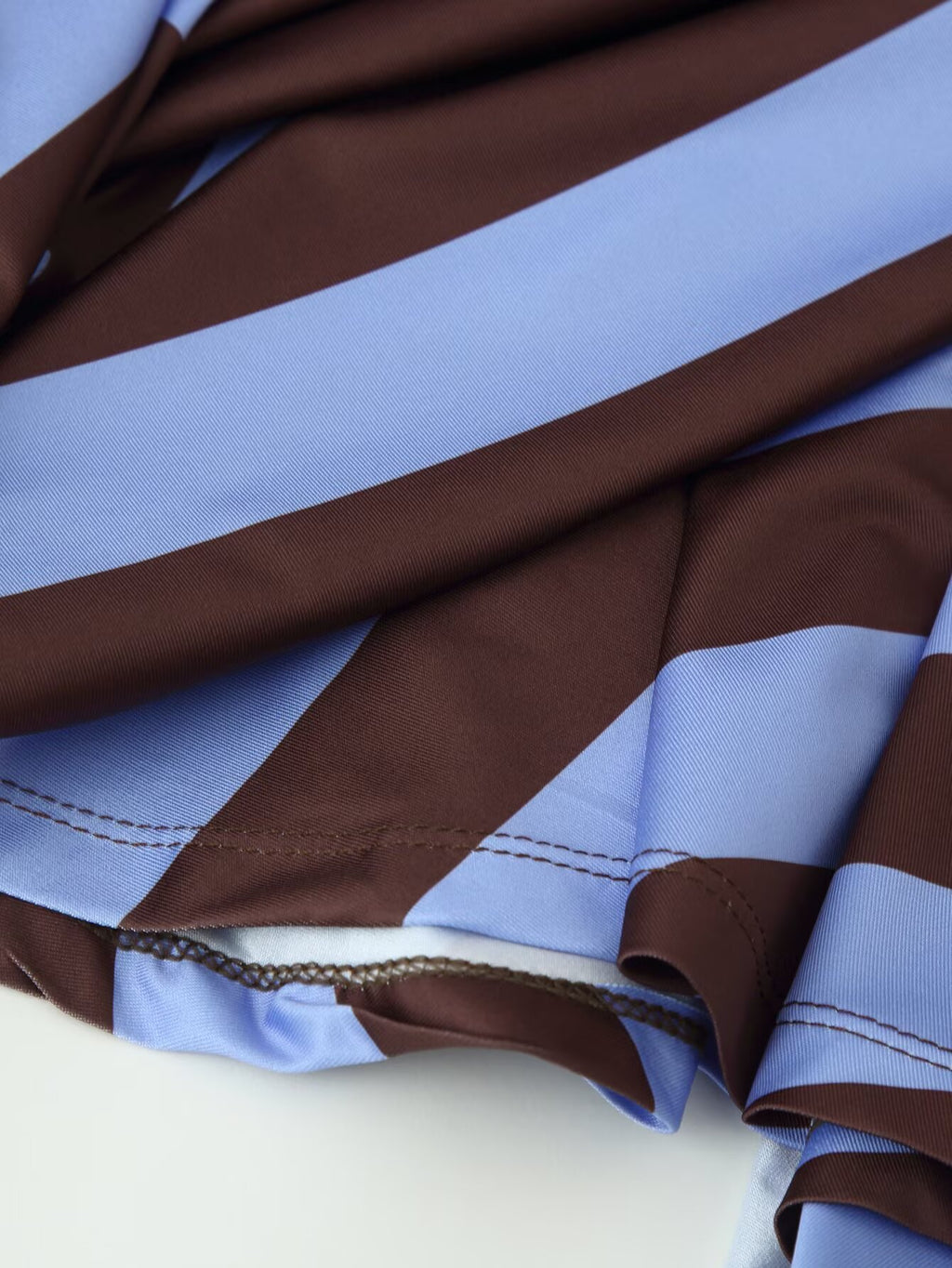Women Clothing Western Striped Asymmetric Skirt CHEN