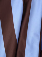 Women Clothing Western Striped Asymmetric Skirt CHEN