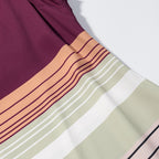 Women Clothing Summer Retro Contrast Color Backless Sexy Stripes Strap Dress JiaJia