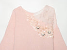 Women Clothing Summer French Gentle Handmade Sequin Accessories Sweater Howe