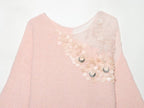 Women Clothing Summer French Gentle Handmade Sequin Accessories Sweater Howe