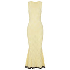 Summer Ladies Internet Popular Slim Fitting Slimming Sleeveless Hollow Out Cutout out Maxi Dress Women Dimenssa