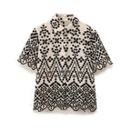 Summer Color Block Embroidery Shirt Embroidered Shorts Sets Howe