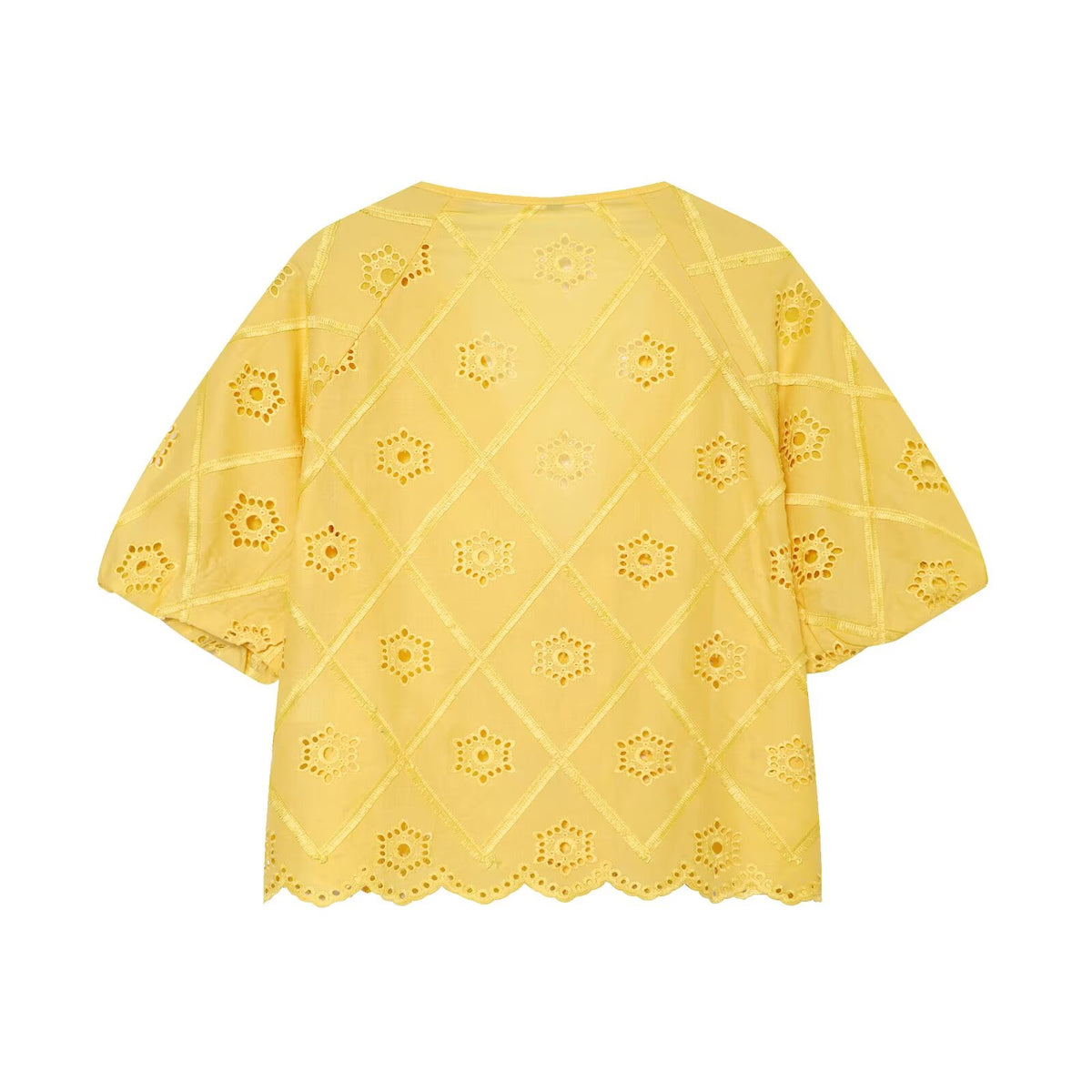 Women Solid Color Summer Embroidered Short Sets Howe