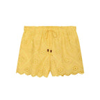 Women Solid Color Summer Embroidered Short Sets Howe