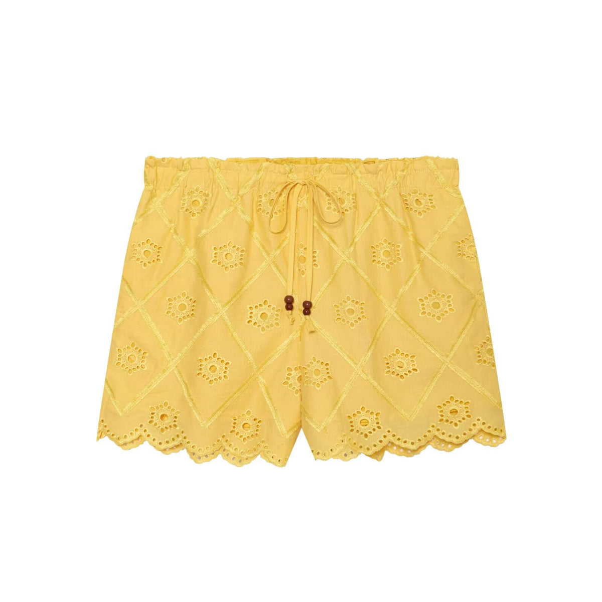 Women Solid Color Summer Embroidered Short Sets Howe