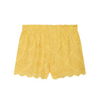 Women Solid Color Summer Embroidered Short Sets Howe
