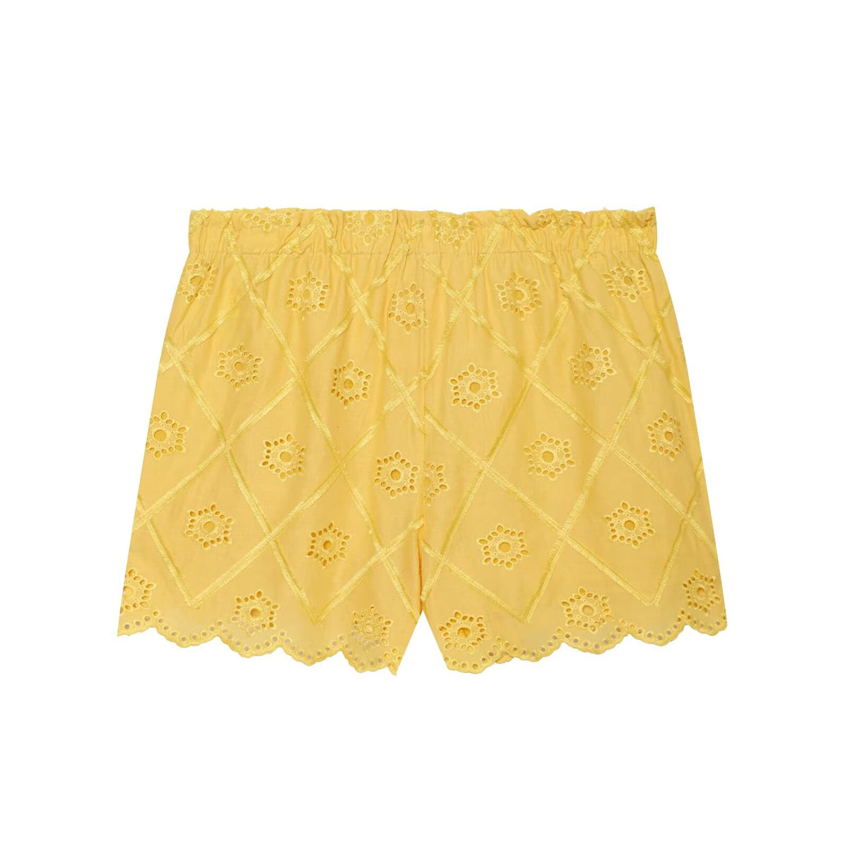 Women Solid Color Summer Embroidered Short Sets Howe