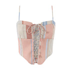 Orange Pink Stripes Top