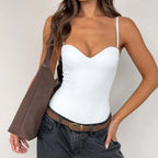 Sexy Slim Fit Waist Trimming Sexy Sleeveless Jumpsuit LAGERFELD