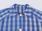Office Polo Collar Stripes Trench Coat Women Blue Intellectual Elegant Design SenDa