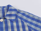 Office Polo Collar Stripes Trench Coat Women Blue Intellectual Elegant Design SenDa