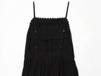 Women Hollow Out Cutout Embroidered Midi Strap Dress Howe