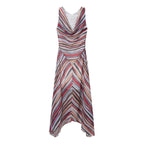Retro Striped Spaghetti Straps Dress Slimming Vacation Wear Matching Midi Dress JiaJia