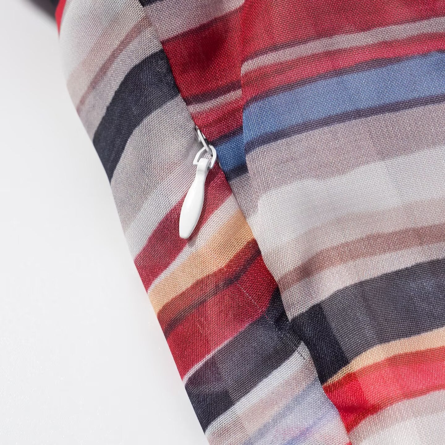 Retro Striped Spaghetti Straps Dress Slimming Vacation Wear Matching Midi Dress JiaJia