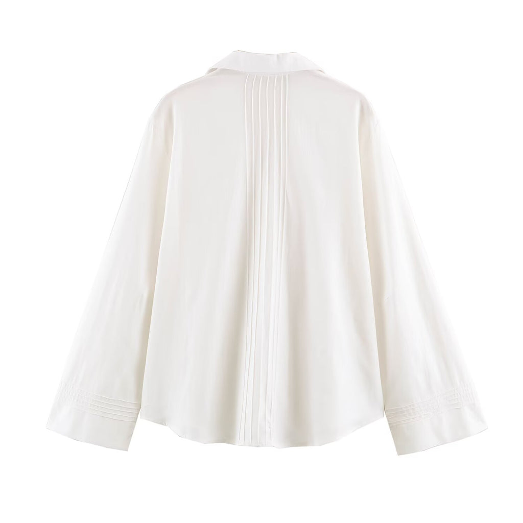 Women Spring Solid Button Top Shirt Pant Sets SenDa