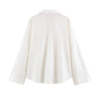 Women Spring Solid Button Top Shirt Pant Sets SenDa