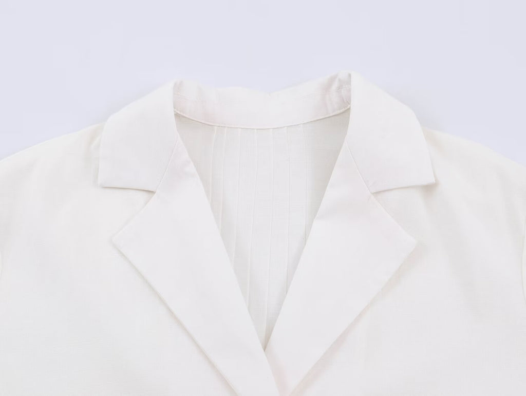 Women Spring Solid Button Top Shirt Pant Sets SenDa