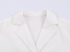 Women Spring Solid Button Top Shirt Pant Sets SenDa