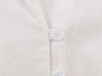 Women Spring Solid Button Top Shirt Pant Sets SenDa