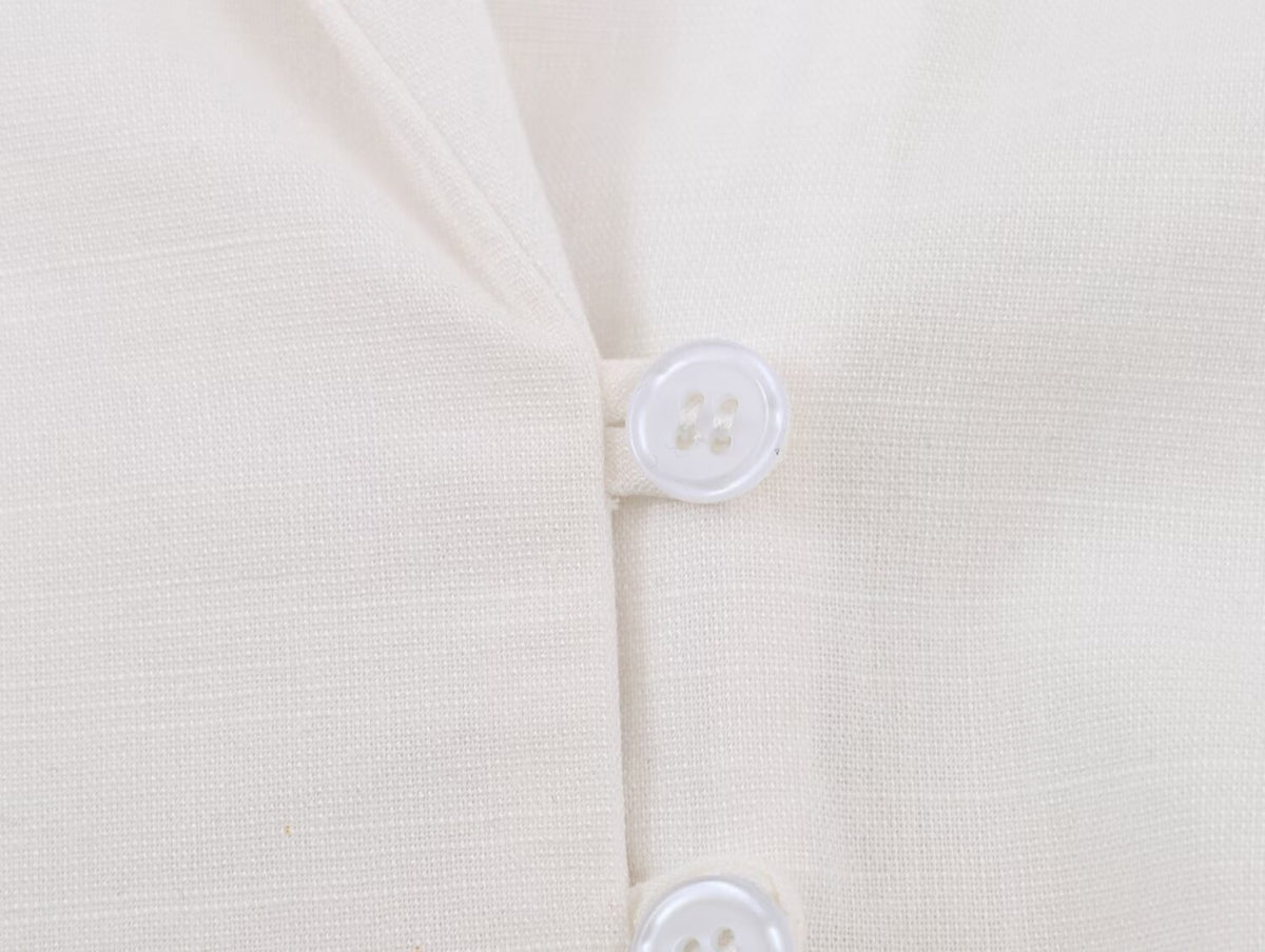 Women Spring Solid Button Top Shirt Pant Sets SenDa