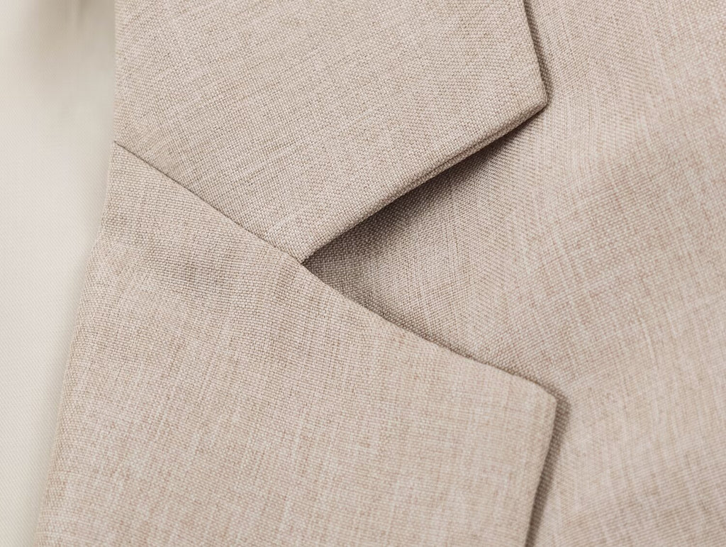 Women Clothing Summer Pleated Blazer Straight Leg Pants Sets SenDa