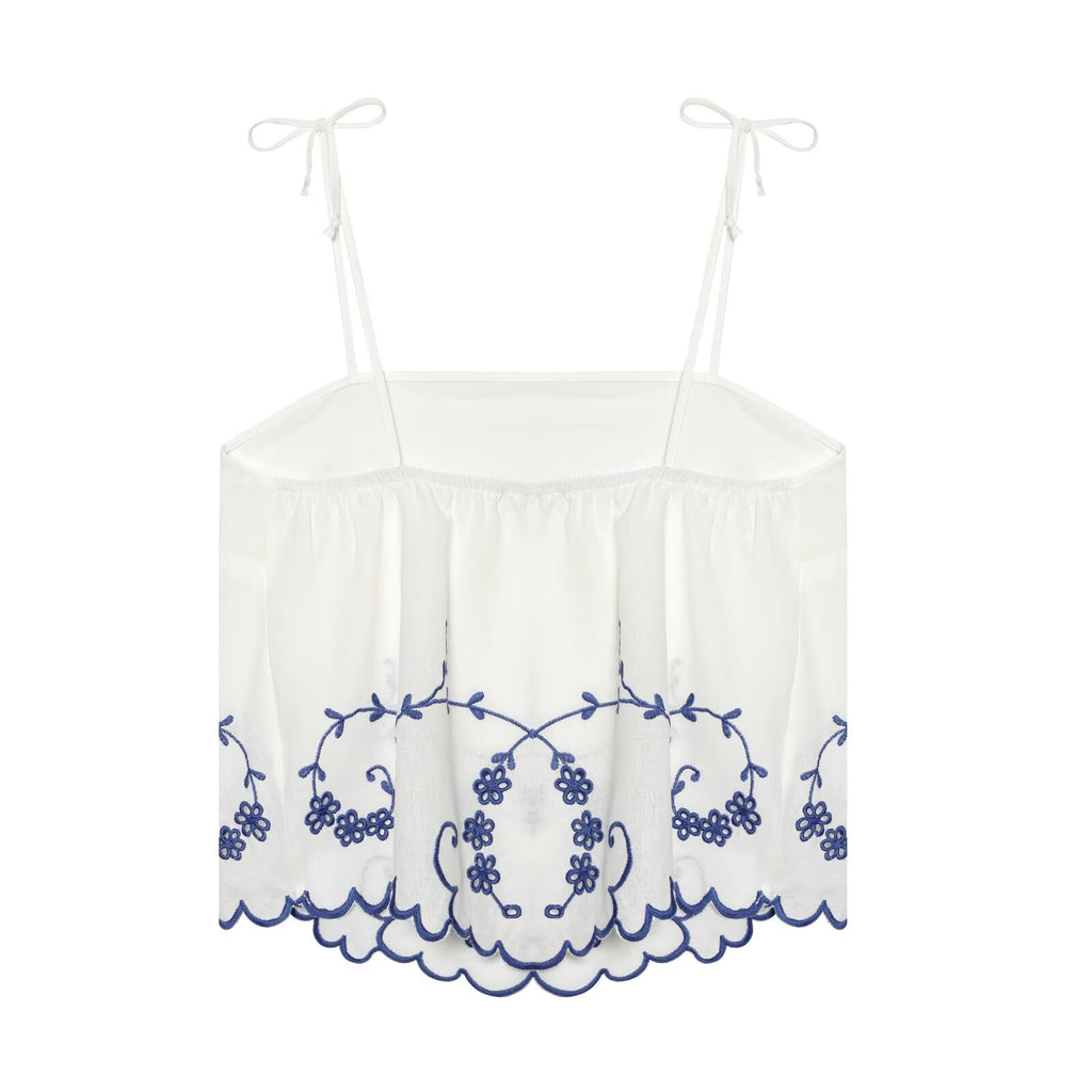 Summer Blended Embroidered Top Casual Shorts Sets Howe